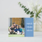 We zijn verhuisd! Nieuw Home Foto Briefkaart in Bl (Staand voorkant)