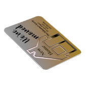 We zijn verhuisd, nieuw thuis, simpele aankondigin magneet (Rechterzijde)