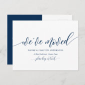 We zijn verhuisd, nieuwe aankondiging van het huis briefkaart (Voorkant / Achterkant)