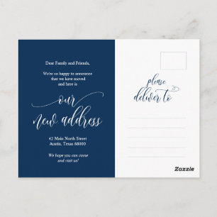 We zijn verhuisd, nieuwe aankondiging van het huis briefkaart