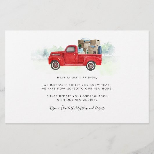 We zijn verhuisd Nieuwe adres verhuisbericht (Achterkant)