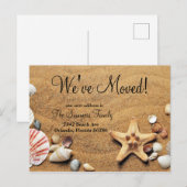 We zijn verhuisd Nieuwe adresaankondiging Strandza Aankondigingskaart (Voorkant / Achterkant)