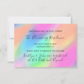 We Zijn Verhuisd Nieuwe Thuis Uitnodiging Holograf (Achterkant)