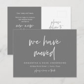 We zijn verhuisd, Nieuwe thuisadres aankondiging Briefkaart (Voorkant / Achterkant)