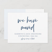We zijn verhuisd, Nieuwe thuisadres aankondiging Briefkaart (Voorkant / Achterkant)