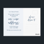 We zijn verhuisd, Nieuwe thuisadres aankondiging Briefkaart<br><div class="desc">Dit moderne minimalistische ontwerp nieuwe huis,  bewegende aankondiging,  adreswijziging briefkaarten (met kaartentitel,  we zijn verhuisd). Het is de perfecte manier om aan je vrienden en familie aan te kondigen dat je bent verhuisd.</div>