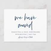 We zijn verhuisd, Nieuwe thuisadres aankondiging Briefkaart (Voorkant)