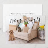 We zijn verhuisd! Nieuwe thuisfoto Aankondiging (Voorkant / Achterkant)