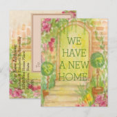 We zijn verhuisd - Nieuwsbericht Aankondigingskaart (Voorkant / Achterkant)