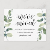 We zijn verhuisd, onze nieuwe thuisadres aankondig briefkaart (Voorkant)