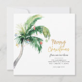 We zijn verhuisd Palm Tree Holiday Verhuisbedrijf Aankondiging (Voorkant)