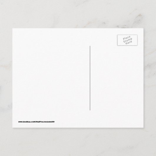 We zijn verhuisd - Palm Trees op Briefkaart (Achterkant)