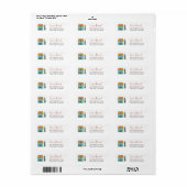 We zijn verhuisd Retouradreslabel Etiket (Full Sheet)