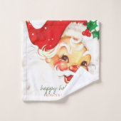 We zijn verhuisd, Retro Kerstman Bad Handdoek (Wasdoekje)