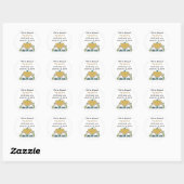 We zijn verhuisd ronde sticker (Vel)