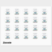 We zijn verhuisd ronde sticker (Vel)