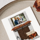 We zijn verhuisd Rustic Fall Farmhouse Open Haard Aankondiging