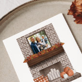 We zijn verhuisd Rustic Fall Farmhouse Open Haard Aankondiging