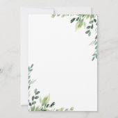 We zijn verhuisd Rustieke Aquarel Groene Groen Ker Aankondiging (Achterkant)