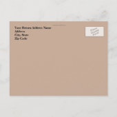 We zijn verhuisd, rustieke deur bewegend Briefkaar Uitnodiging Briefkaart (Achterkant)