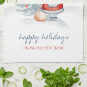 We zijn verhuisd, Santa Claus, Pine Tree Theedoek (Gevouwen)