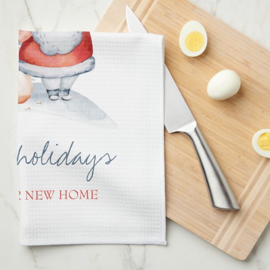 We zijn verhuisd, Santa Claus, Pine Tree Theedoek (Quarter Fold)