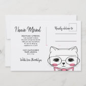 We zijn verhuisd | Schattig Kat Kaart (Achterkant)