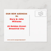 We zijn verhuisd! Schattigee honden Briefkaarten (Achterkant)