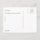 "We zijn verhuisd" Shih Tzu Briefkaart (Achterkant)