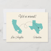 We zijn verhuisd! Staat naar staat aankondiging (Voorkant)