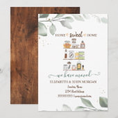 We zijn verhuisd, Stockkeuken, bladeren, hout (Voorkant / Achterkant)