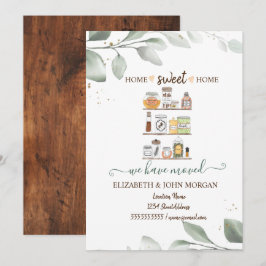 We zijn verhuisd, Stockkeuken, bladeren, hout