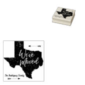 We zijn verhuisd - Texas Rubberstempel (Gestempeld)