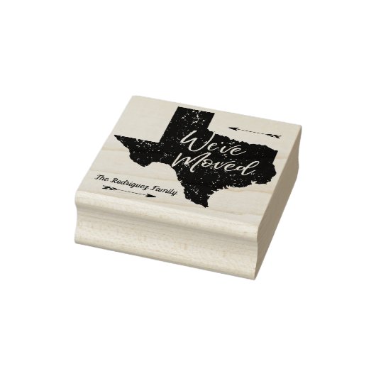 We zijn verhuisd - Texas Rubberstempel (Stempel)