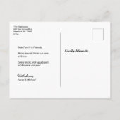 We zijn verhuisd Thuis Moderne typografie Aangepas Aankondigingskaart (Achterkant)