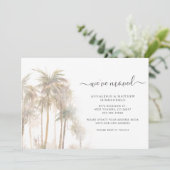 We zijn verhuisd Tropische palmbomen verhuizen adr Aankondiging (Staand voorkant)