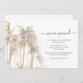 We zijn verhuisd Tropische palmbomen verhuizen adr Aankondiging (Voorkant / Achterkant)