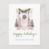 We zijn verhuisd, vakantie voordeur aankondigingskaart (Voorkant)