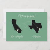 We zijn verhuisd! Van staat naar staat  Aankondigi Aankondiging (Voorkant)