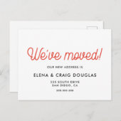 We zijn verhuisd - Verplaatsende aankondiging Briefkaart (Voorkant / Achterkant)