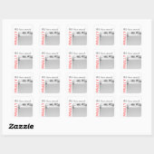 We zijn verhuisd vierkante sticker (Vel)