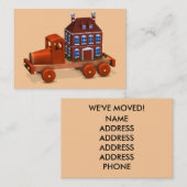 we zijn verhuisd visitekaartje (Voorkant / Achterkant)