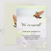 We zijn verhuisd, vliegende duif aankondiging (Voorkant / Achterkant)