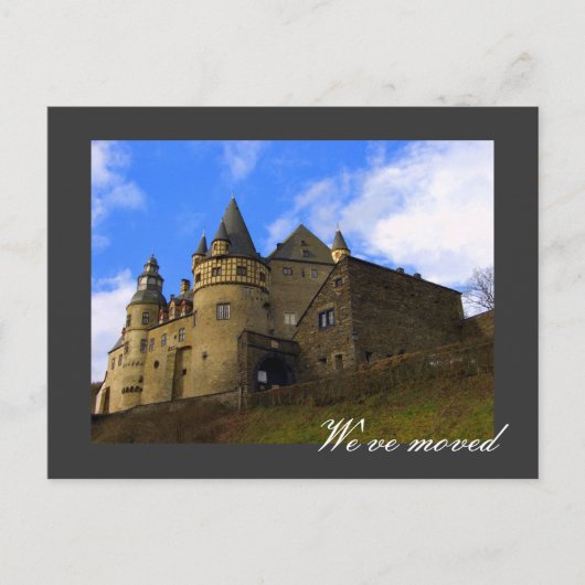 We zijn verhuisd - volledig aanpasbaar! aankondigingskaart (Voorkant)