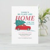 We zijn verhuisd voor de Feestdagen Moving Announc Kaart (Staand voorkant)