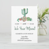 We Zijn Verhuisd, Waterverf Bloemen Cactus Succule (Staand voorkant)