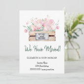 We Zijn Verhuisd,Waterverf Bloemen Doos Verhuizen (Staand voorkant)