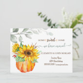 We zijn verhuisd, Waterverf pompoen, bladeren, zon (Staand voorkant)