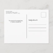 We zijn verhuisd Zwarte Labrador Rode Deur Hond Ve Aankondigingskaart (Achterkant)