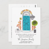 We zijn verhuisde aankondiging briefkaart (Voorkant / Achterkant)